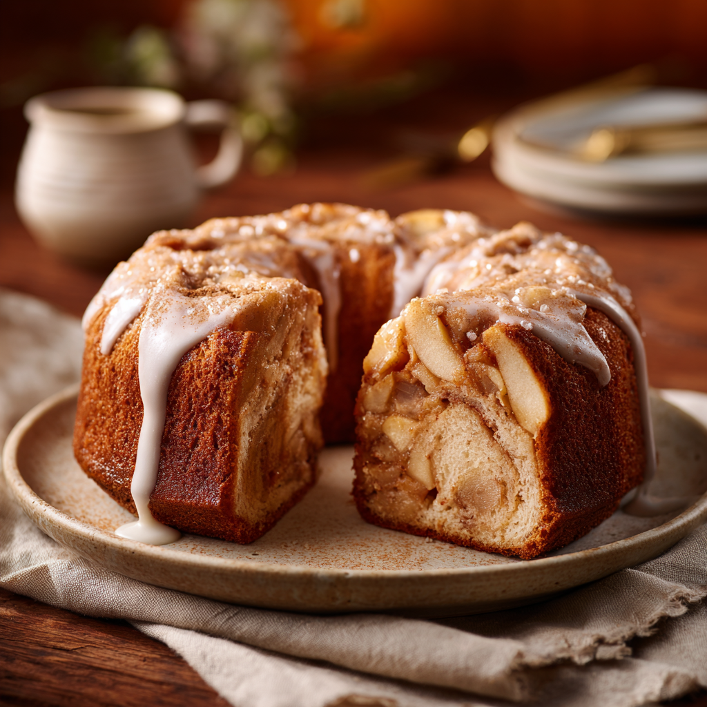 Apple Cinnamon King Cake Recipe 2 Apple Cinnamon King Cake Recipe - Recipe Image