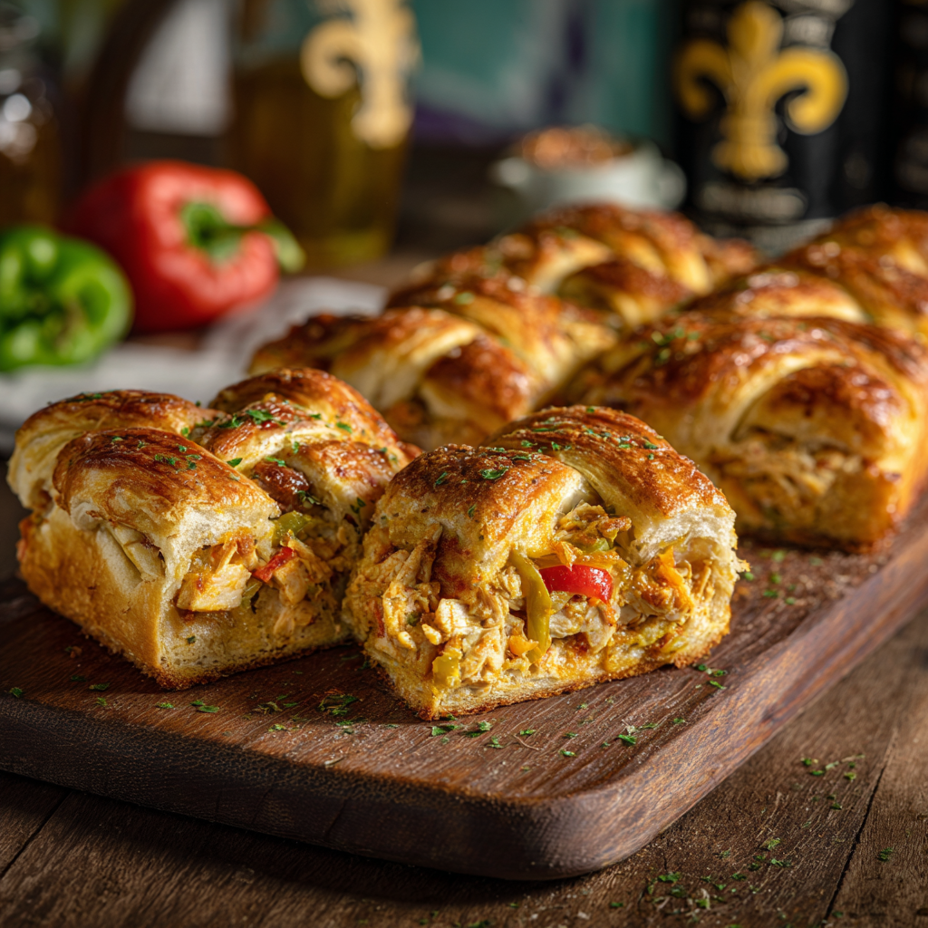 Savory Cajun King Cake Recipe 2 Savory Cajun King Cake Recipe - Recipe Image