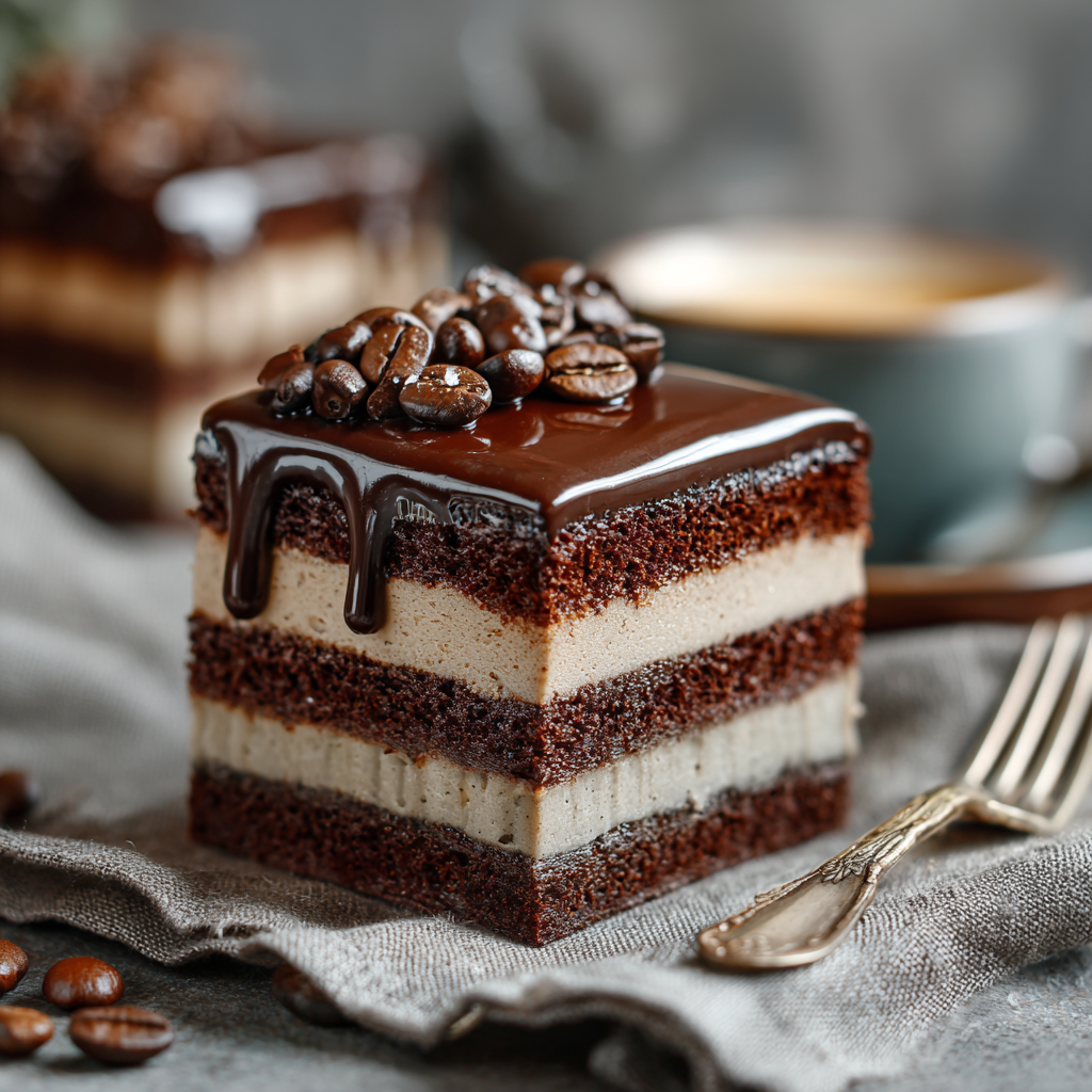 Chocolate Coffee Cream Celebration Cake Recipe - Recipe Image