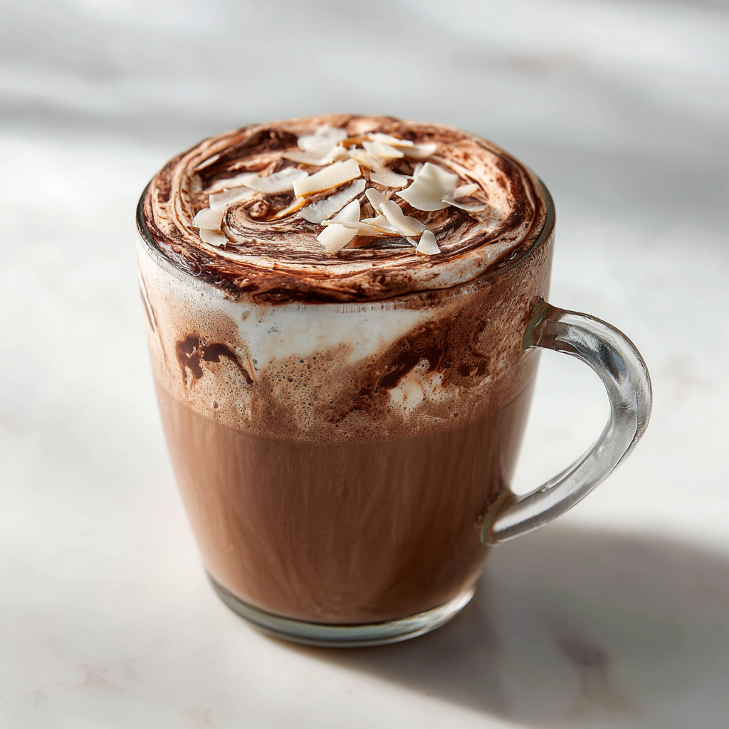 Chocolate Coconut Hot Drink Recipe - Recipe Image