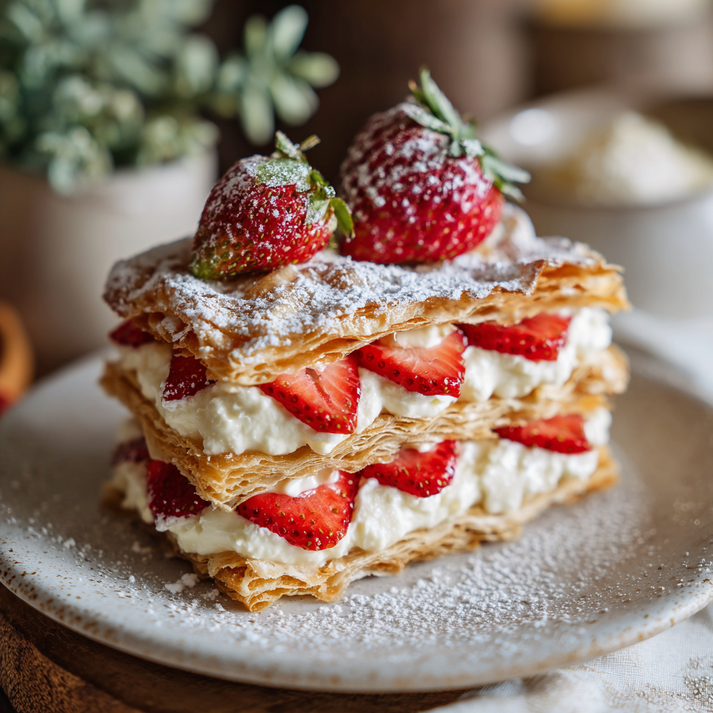 Strawberry Napoleons Dessert: An Amazing Ultimate Recipe - Recipe Image