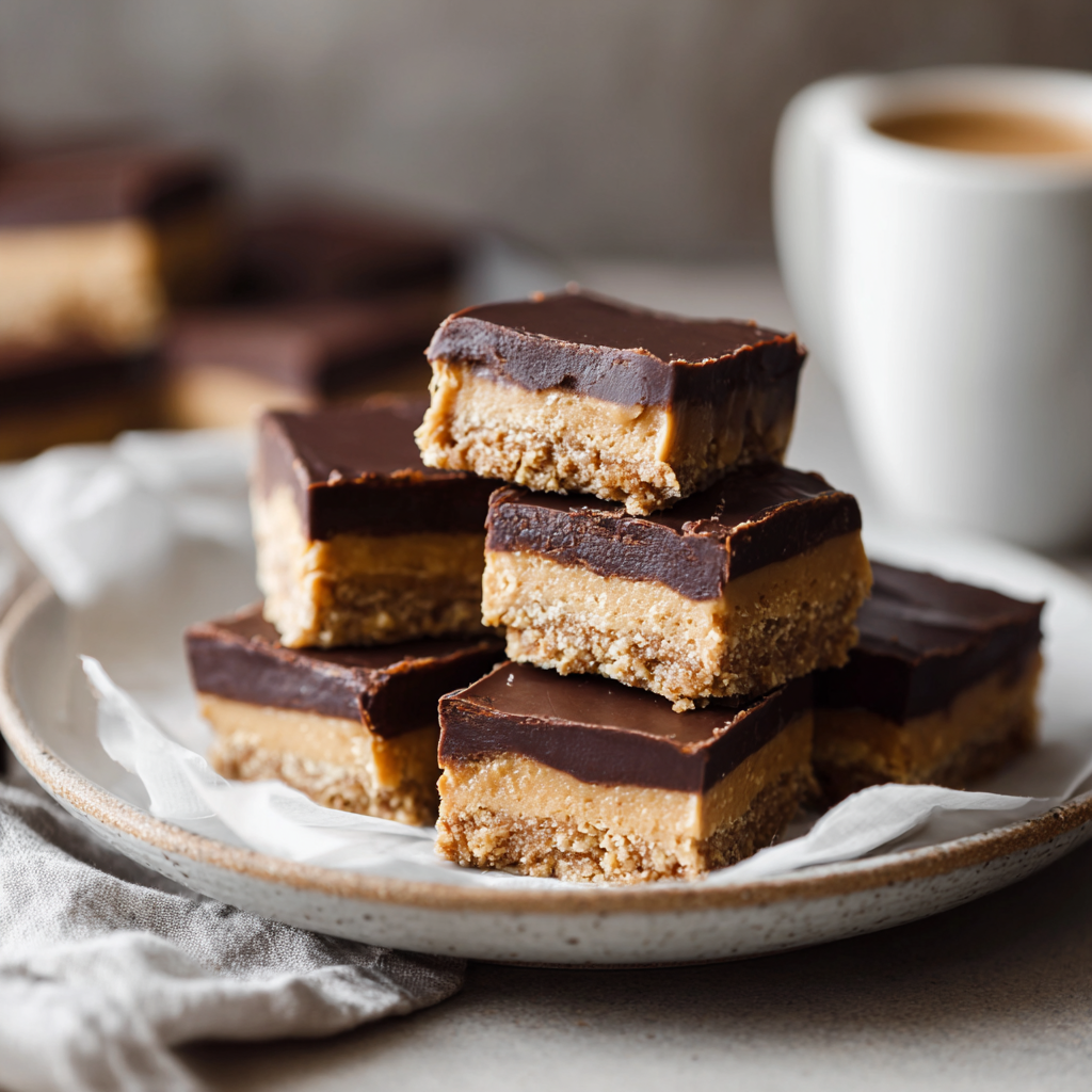 No Bake Peanut Butter Cup Bars Recipe - Recipe Image