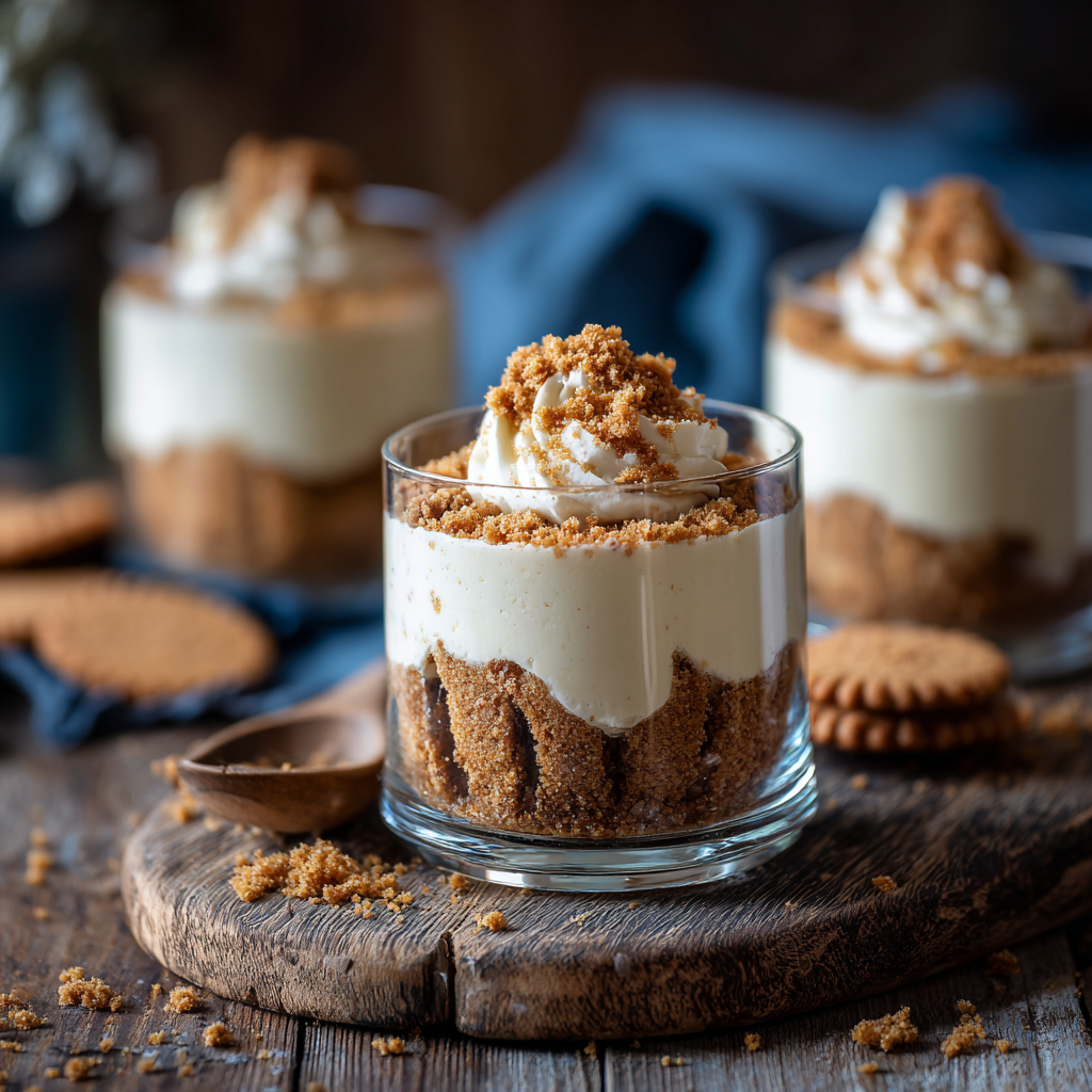 No-Bake Lotus Cheesecake Cups: An Amazing Ultimate Recipe - Recipe Image