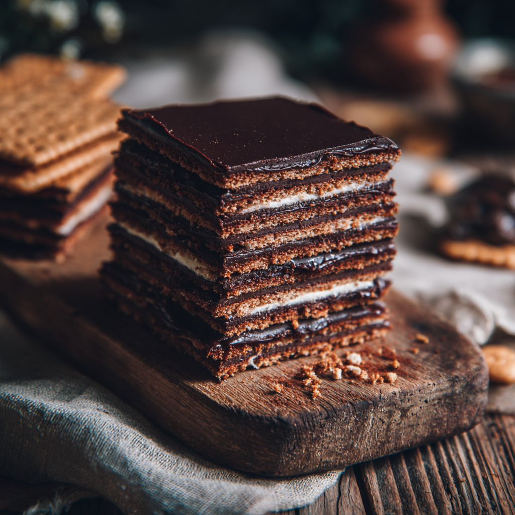 No-Bake Chocolate Biscuit Cake: An Amazing Ultimate Recipe - Recipe Image