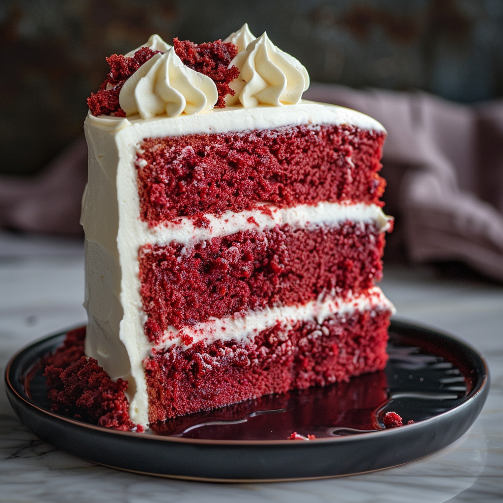 Red Velvet Cheesecake Layer Cake Recipe - Recipe Image