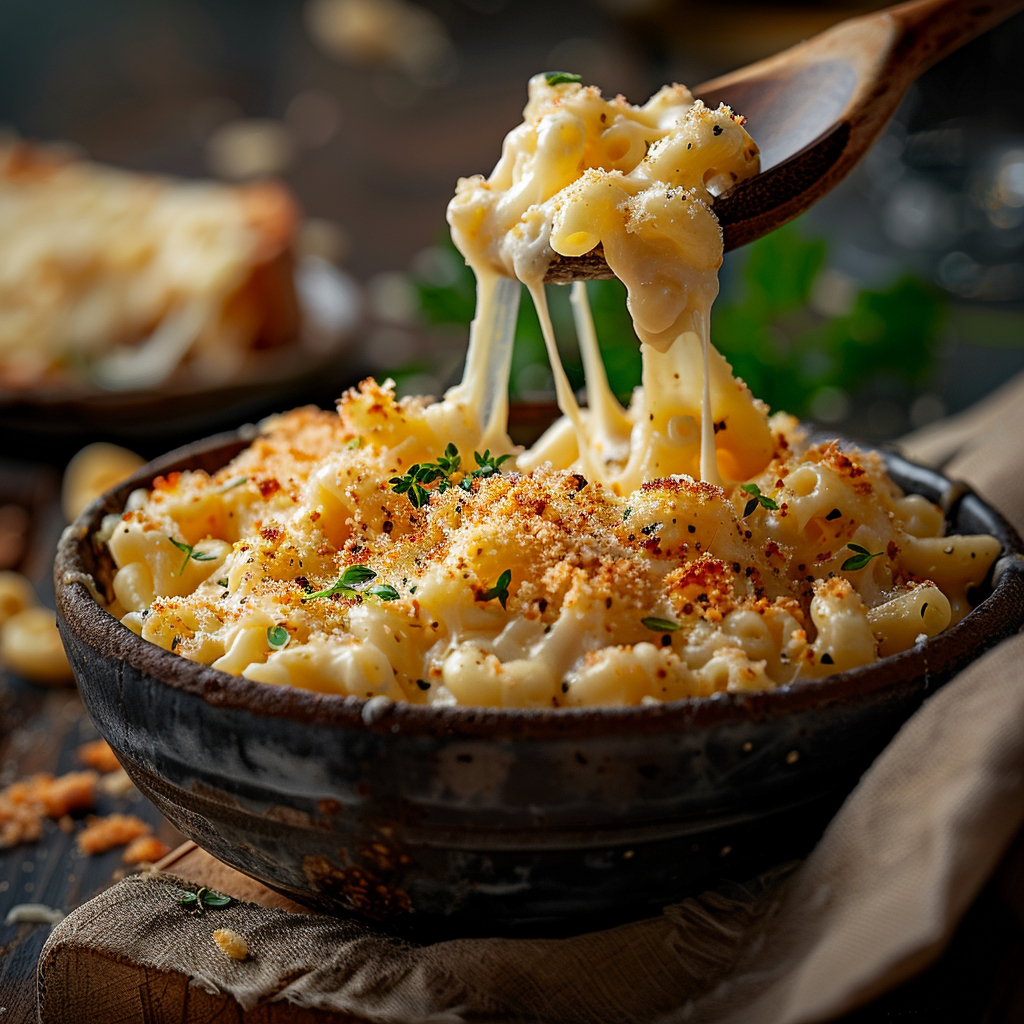 Slow Cooker Truffle Mac and Cheese Recipe - Recipe Image