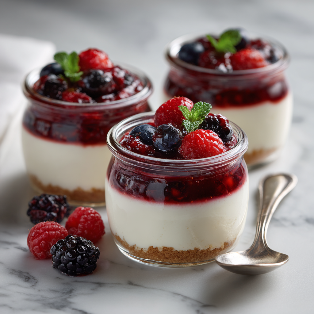 Berry Cheesecake Cups Recipe - Recipe Image