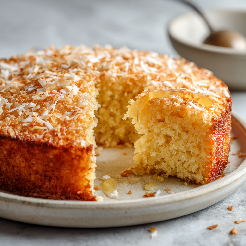 Coconut Semolina Cake Recipe 3 Coconut Semolina Cake Recipe - Recipe Image