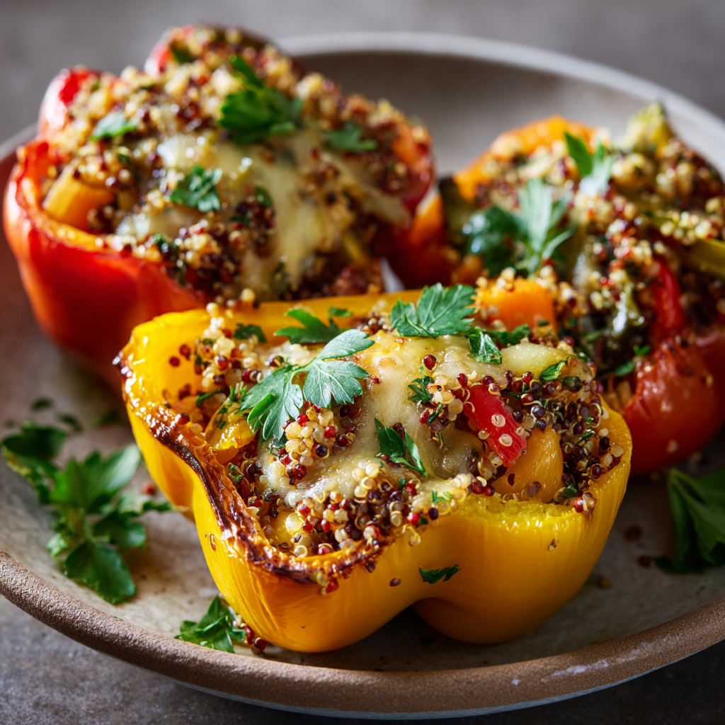 Stuffed Bell Peppers Recipe 2 Stuffed Bell Peppers Recipe - Recipe Image
