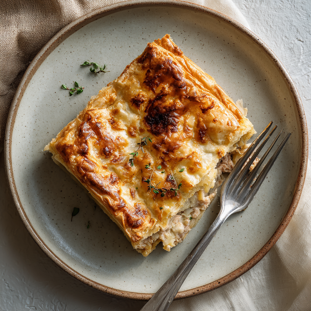 Tuna & Potato Savory Pie Recipe - Recipe Image