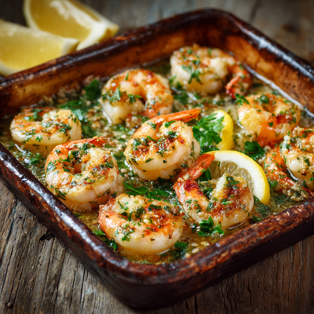 Garlic Butter Shrimp Bake Recipe - Recipe Image