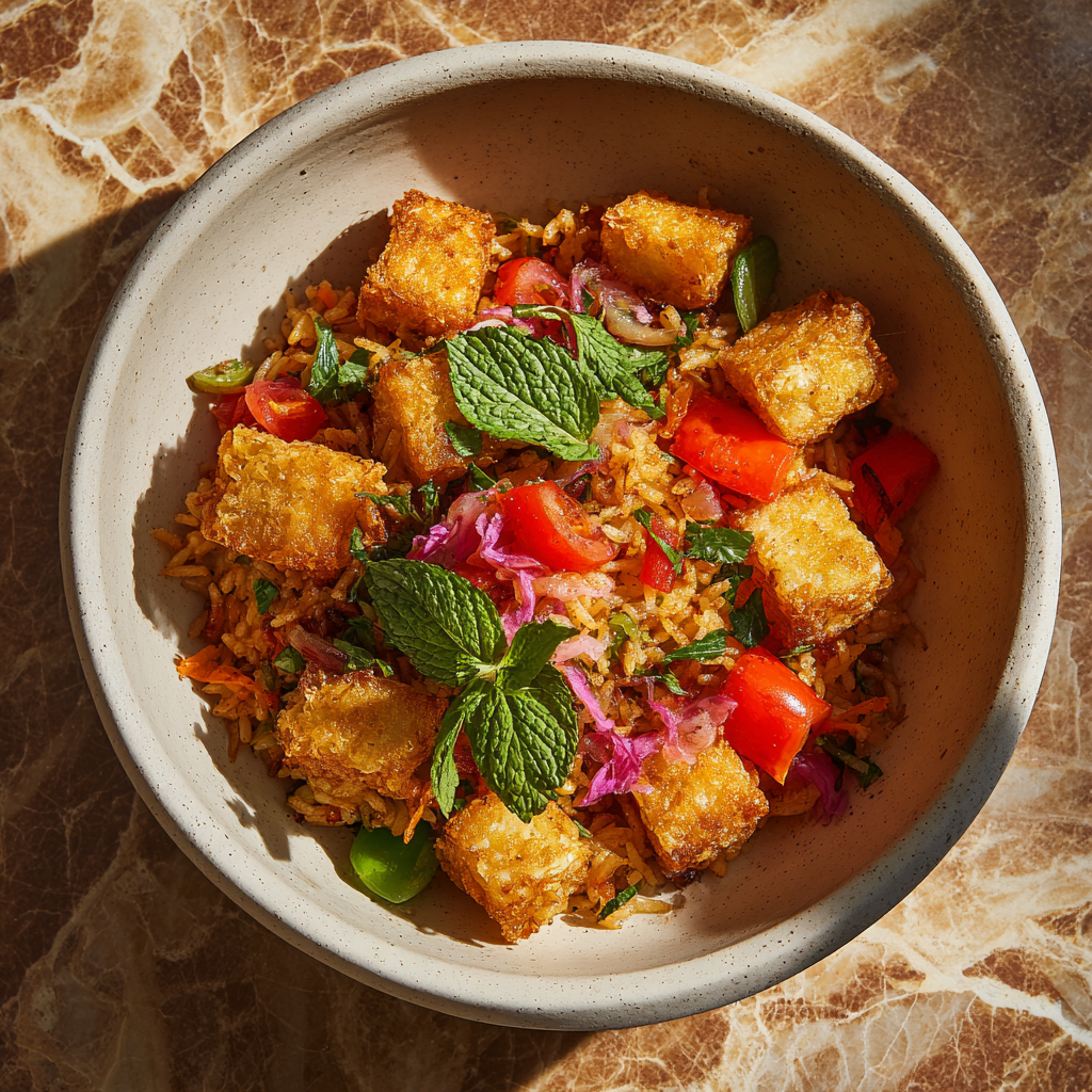 Viral Crispy Rice Salad Recipe - Recipe Image