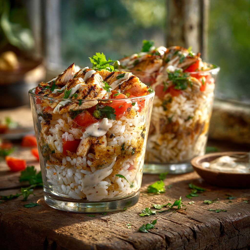 Mini Shawarma Rice Cups Recipe - Recipe Image