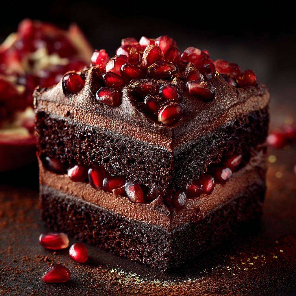 Pomegranate Chocolate Cake Recipe 3 Pomegranate Chocolate Cake Recipe - Recipe Image
