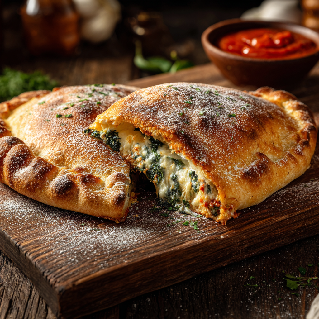 Spinach Ricotta Calzone Recipe 3 Spinach Ricotta Calzone Recipe - Recipe Image