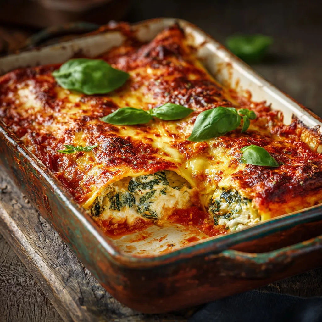 Baked Spinach Ricotta Cannelloni Recipe 3 Baked Spinach Ricotta Cannelloni Recipe - Recipe Image