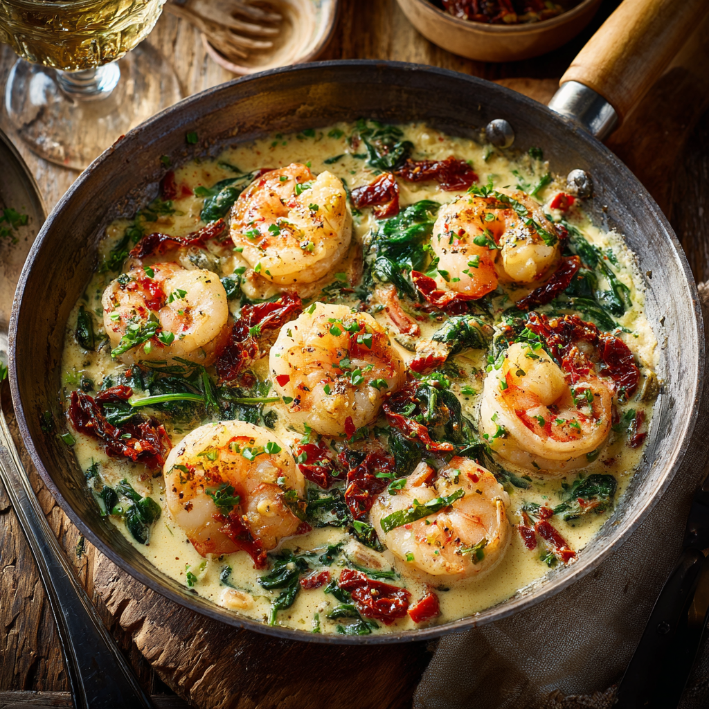 Creamy Tuscan Garlic Shrimp Recipe 3 Creamy Tuscan Garlic Shrimp Recipe - Recipe Image