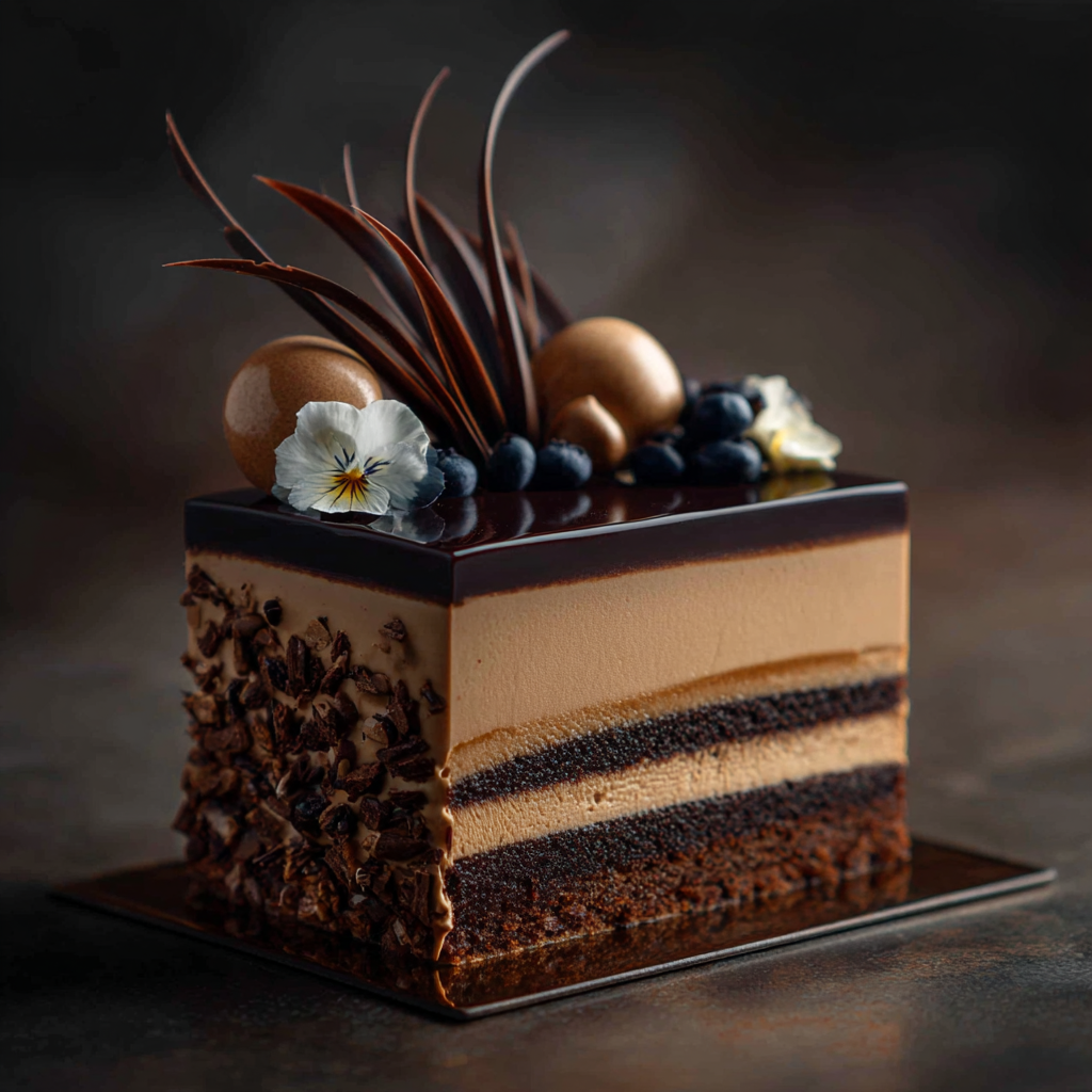 Chocolate Espresso Opera Cake Recipe 3 Chocolate Espresso Opera Cake Recipe - Recipe Image
