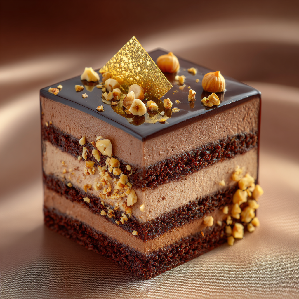 Chocolate Hazelnut Praline Cake Recipe 3 Chocolate Hazelnut Praline Cake Recipe - Recipe Image