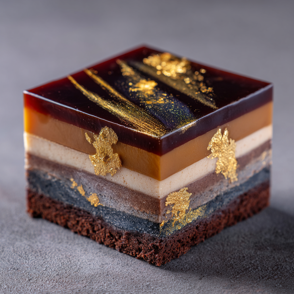 Chocolate Caramel Mirror Entremet Recipe - Recipe Image
