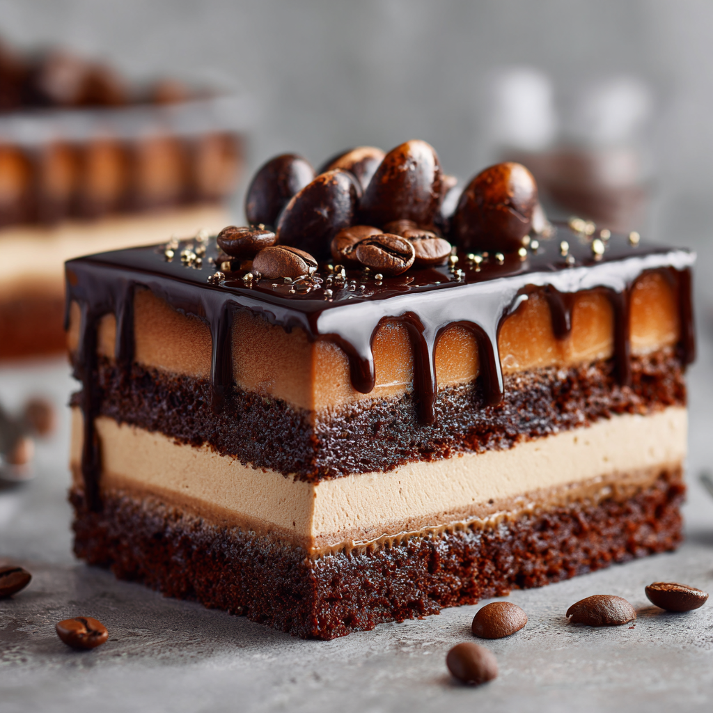 Chocolate Coffee Cream Celebration Cake Recipe - Recipe Image