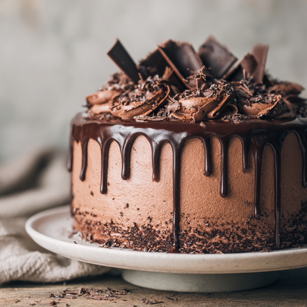 Double Chocolate Ganache Drip Cake Recipe 2 Double Chocolate Ganache Drip Cake Recipe - Recipe Image