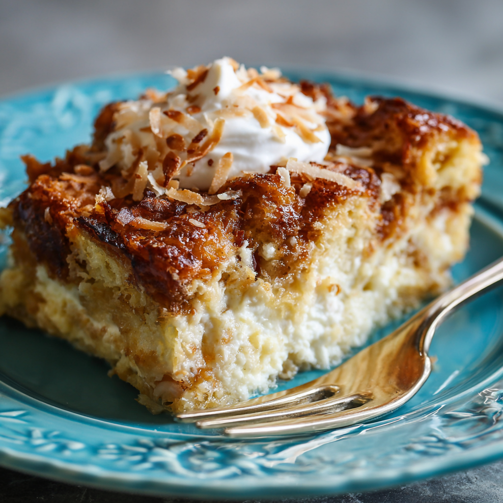 Pour the mixture into the prepared baking dish, spreading it evenly Recipe