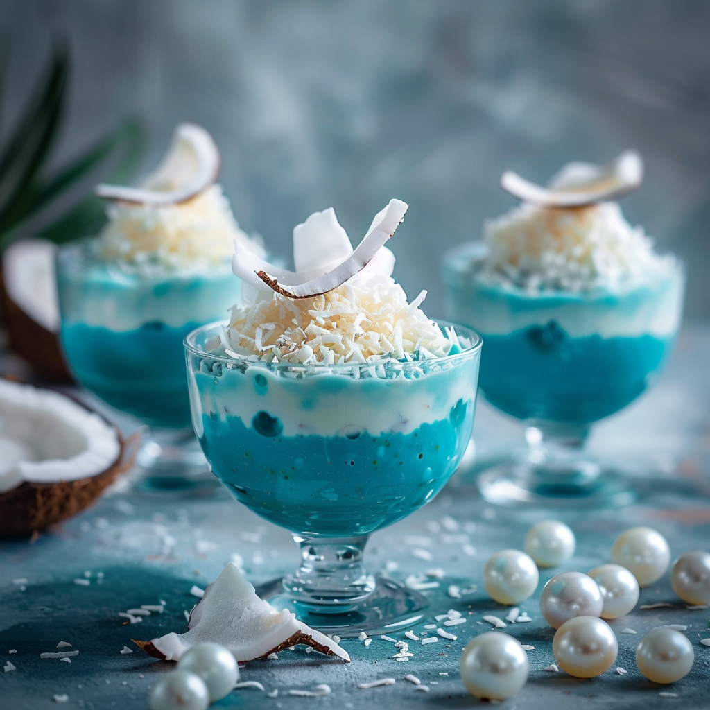 Blue Spirulina Coconut Pudding: Deep Ocean Glow Recipe - Recipe Image