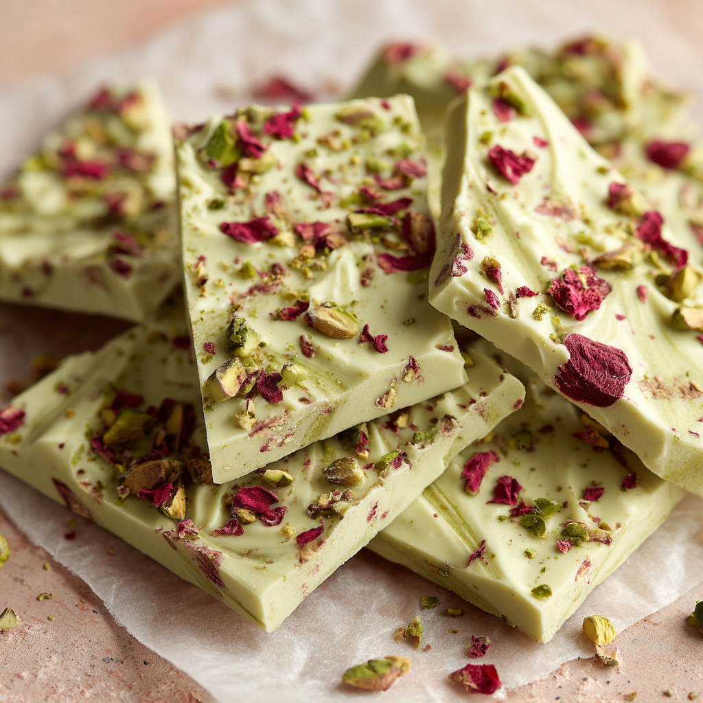 Matcha White Chocolate Bark Recipe - Recipe Image