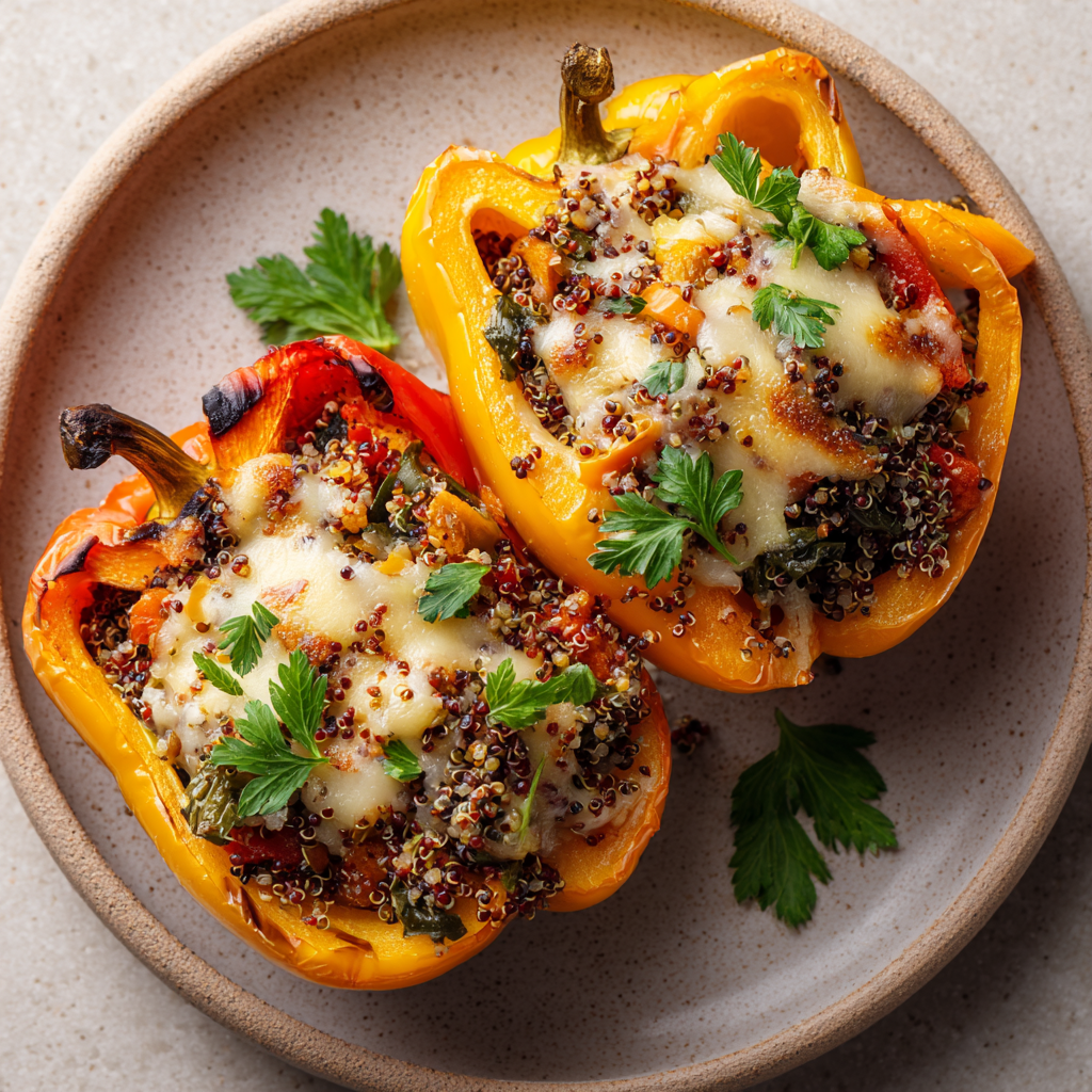 Stuffed Bell Peppers Recipe 3 Stuffed Bell Peppers Recipe - Recipe Image
