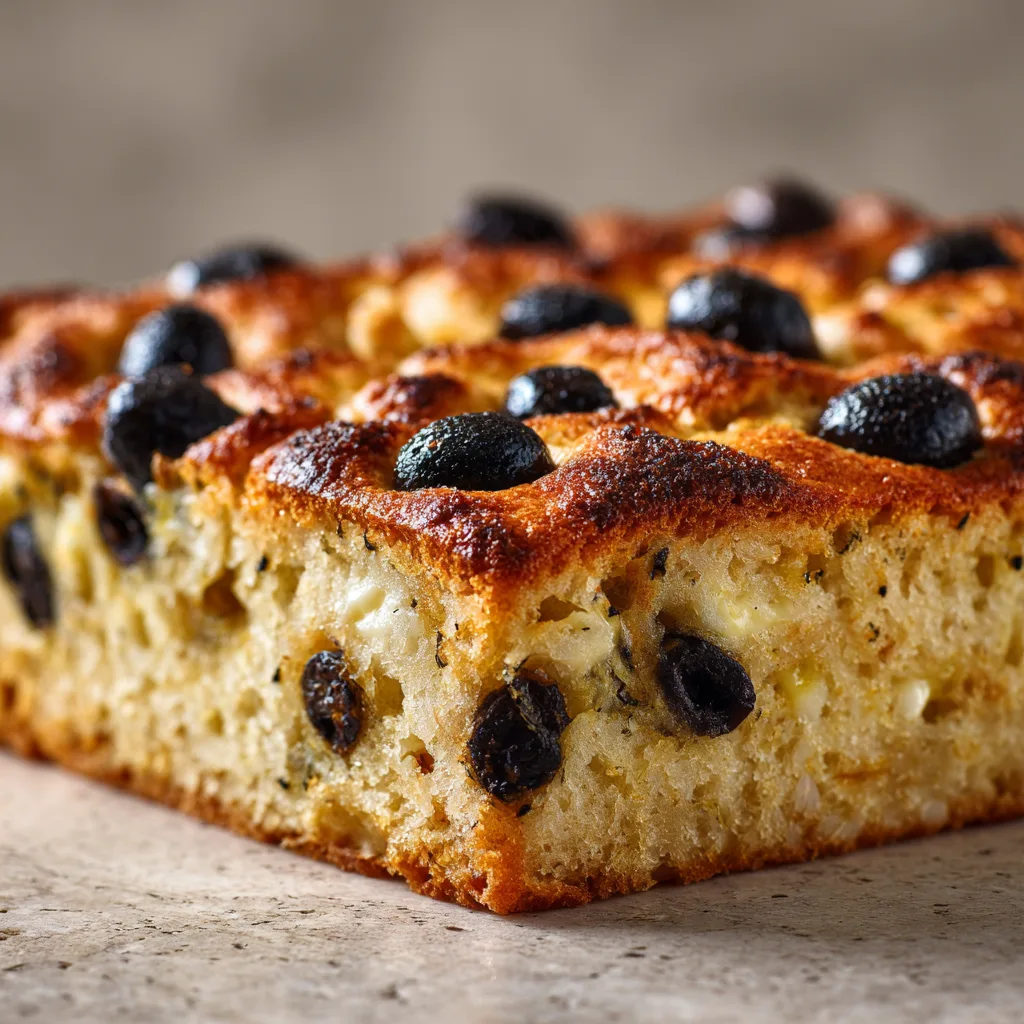 Savory Olive & Cheese Cake Recipe