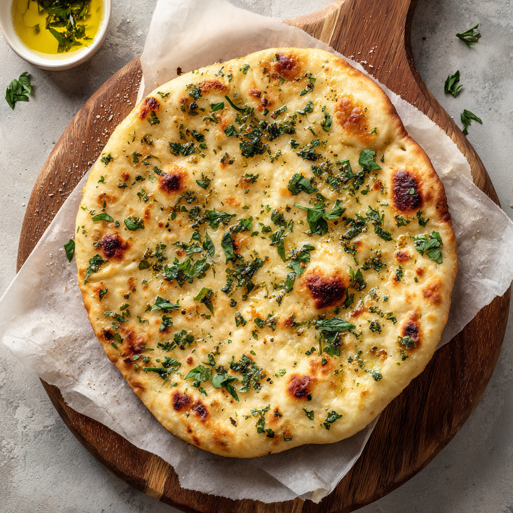 Savory Yogurt & Herb Flatbread Recipe