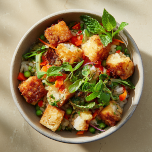 Viral Crispy Rice Salad Recipe