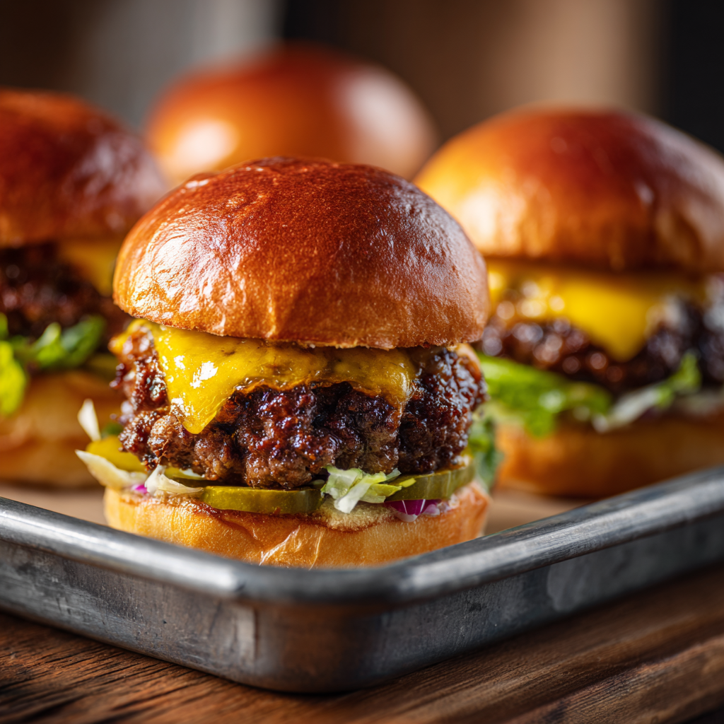 Smash Burger Sliders Recipe 2 Smash Burger Sliders Recipe - Recipe Image