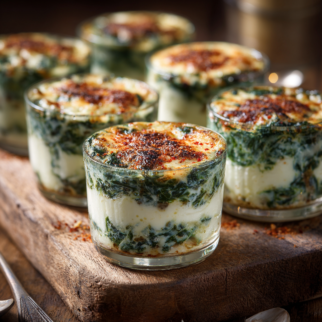 Creamy Spinach & Cheese Savory Cups Recipe - Recipe Image