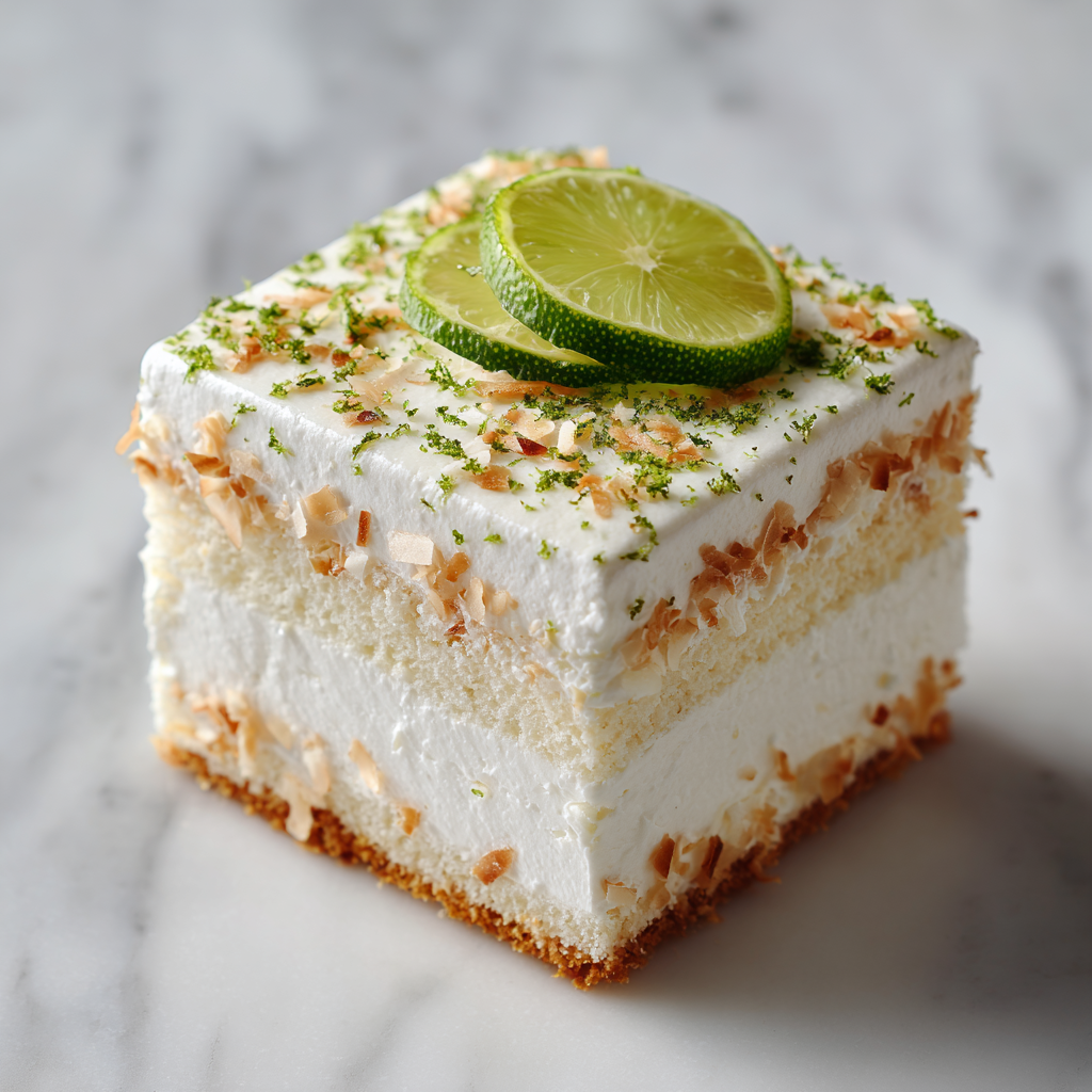 Coconut Lime Layer Cake Recipe 3 Coconut Lime Layer Cake Recipe - Recipe Image