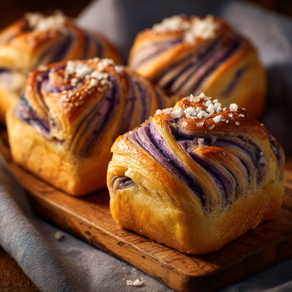 Coconut Ube Braided Pastries: Soft Twists of Flavor Recipe