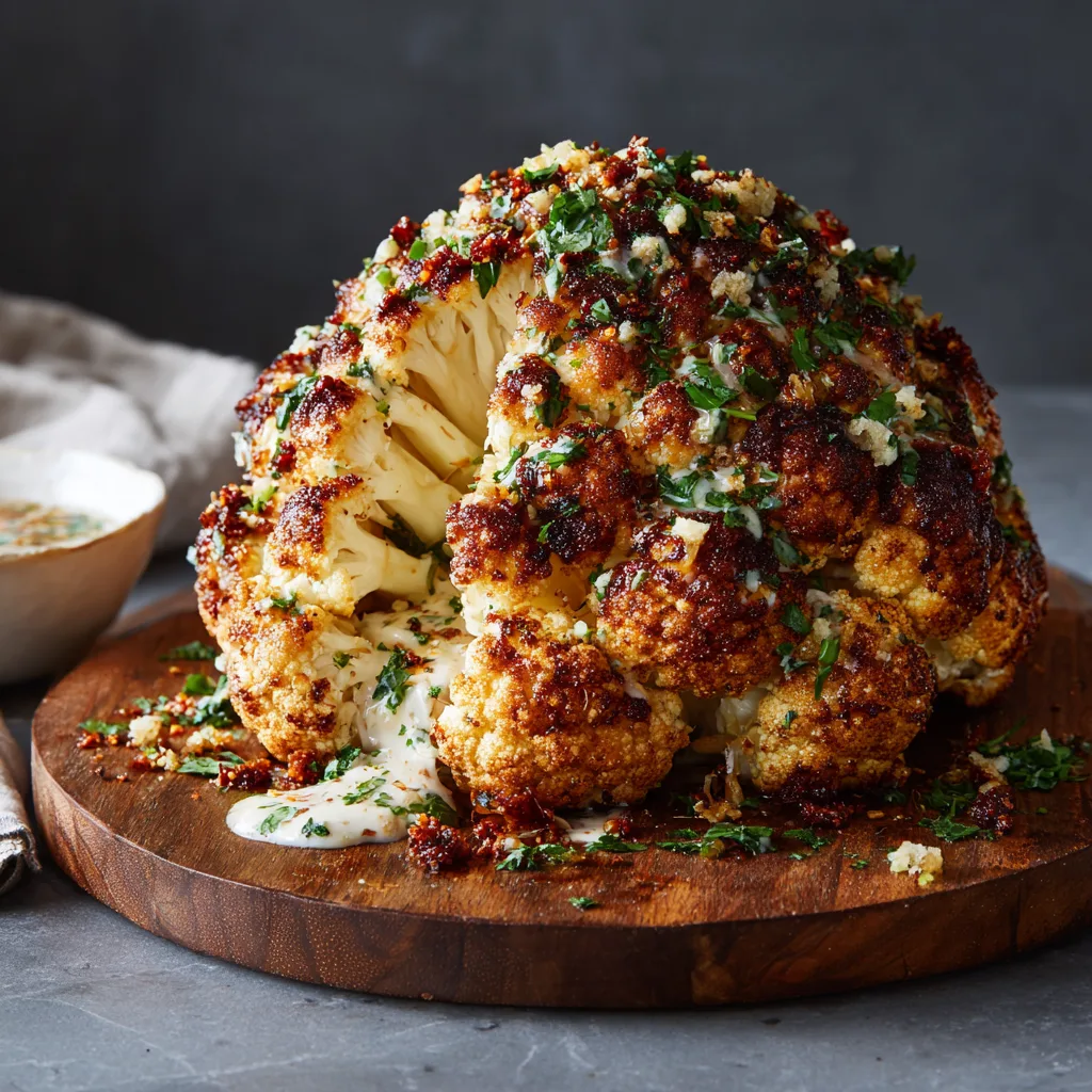 Whole Roasted Cauliflower Recipe