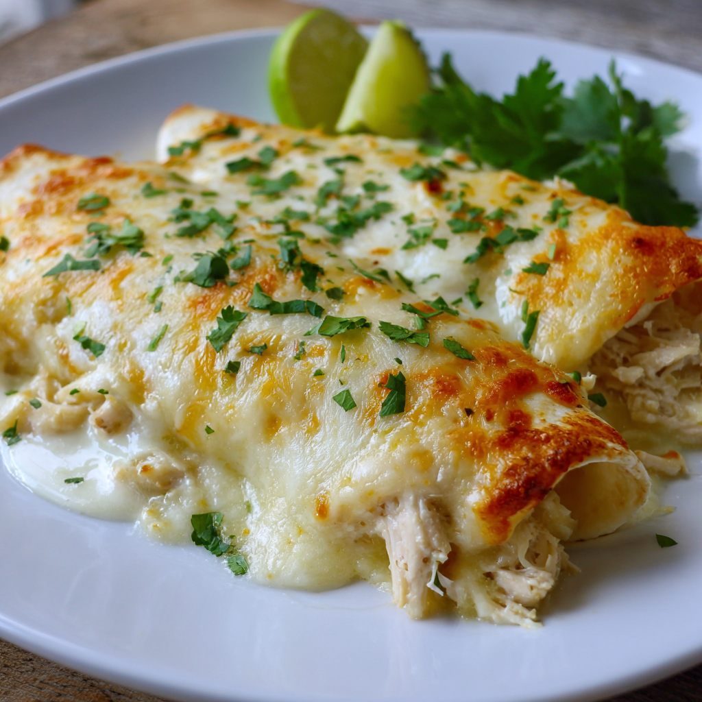 White Chicken Enchiladas Recipe