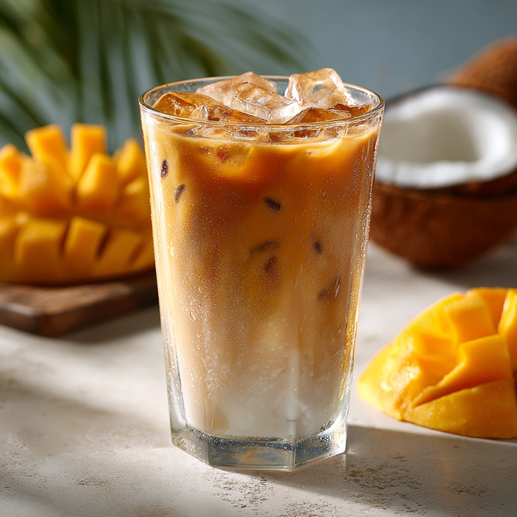 Mango Coconut Iced Latte Recipe