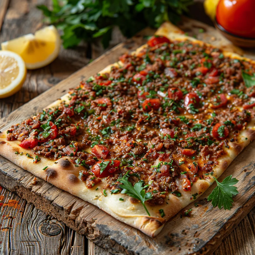 Easy Homemade Turkish lahmacun Recipe - Recipe Image