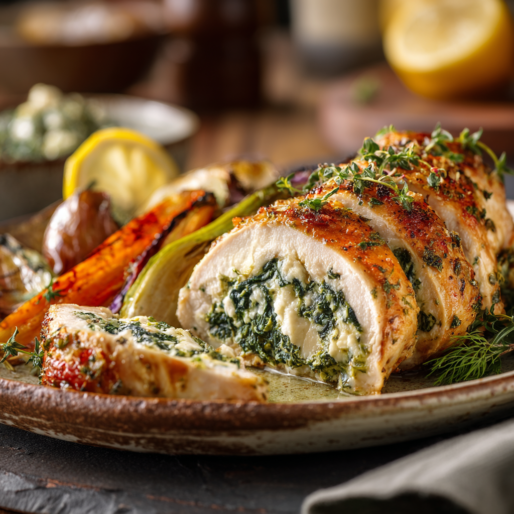 Spinach and Feta Stuffed Chicken Recipe