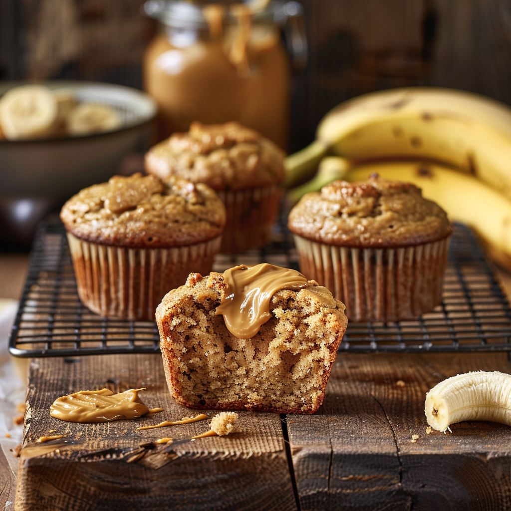 Peanut Butter Banana Muffins Recipe