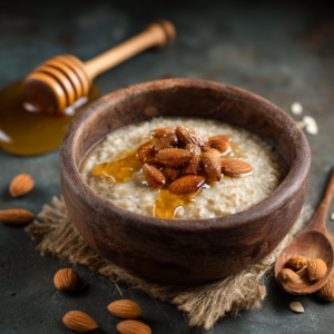 Home 9 Oatmeal with Honey and Almonds Recipe