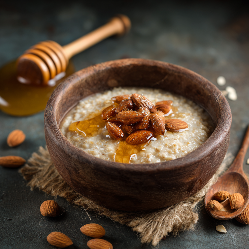 Oatmeal with Honey and Almonds Recipe