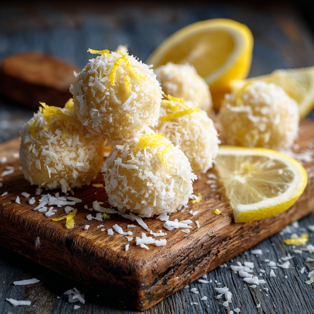 Lemon Coconut Energy Bites Recipe - Recipe Image