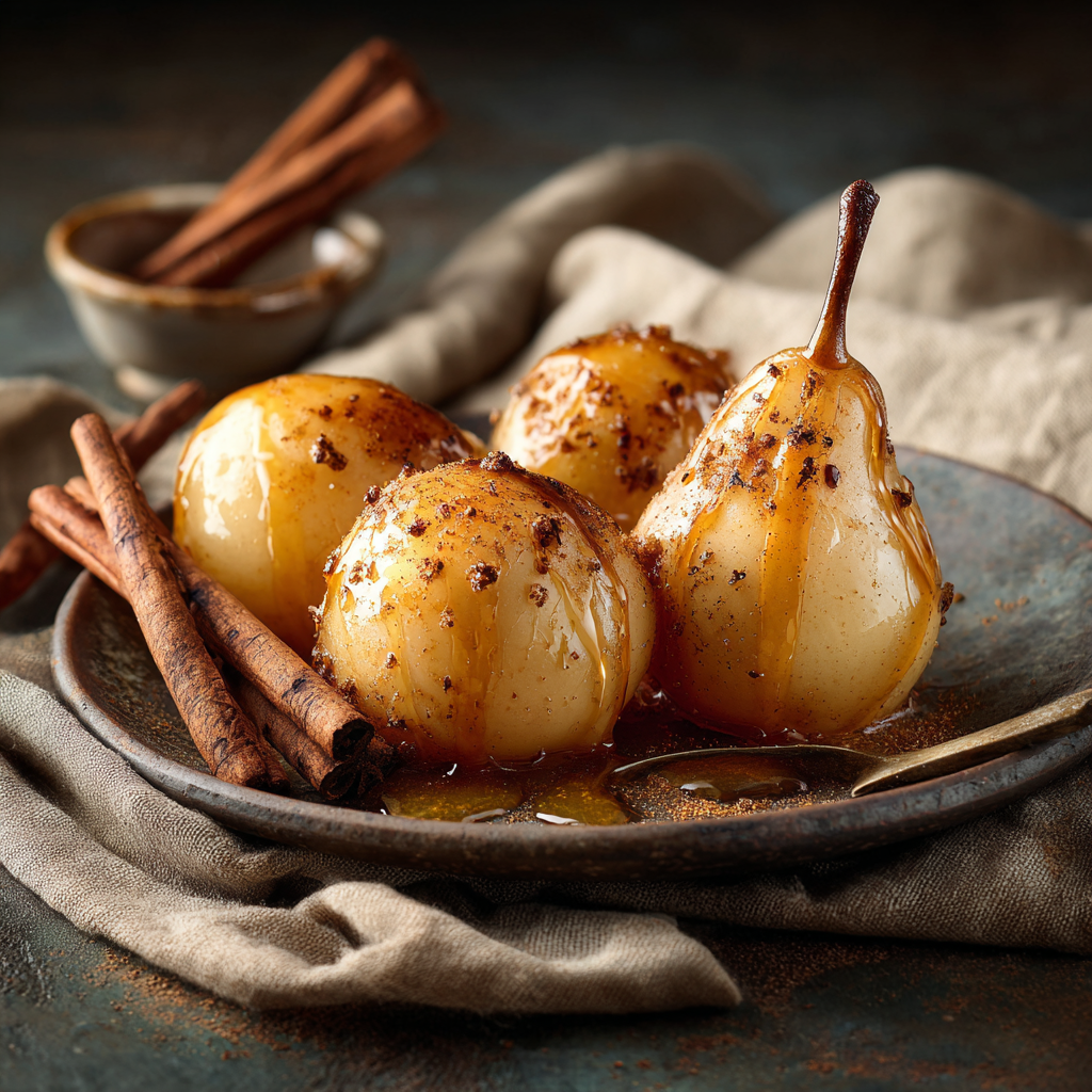 Baked Honey Cinnamon Pears Recipe
