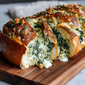 Home 1 Spinach Cheese Stuffed Bread Recipe