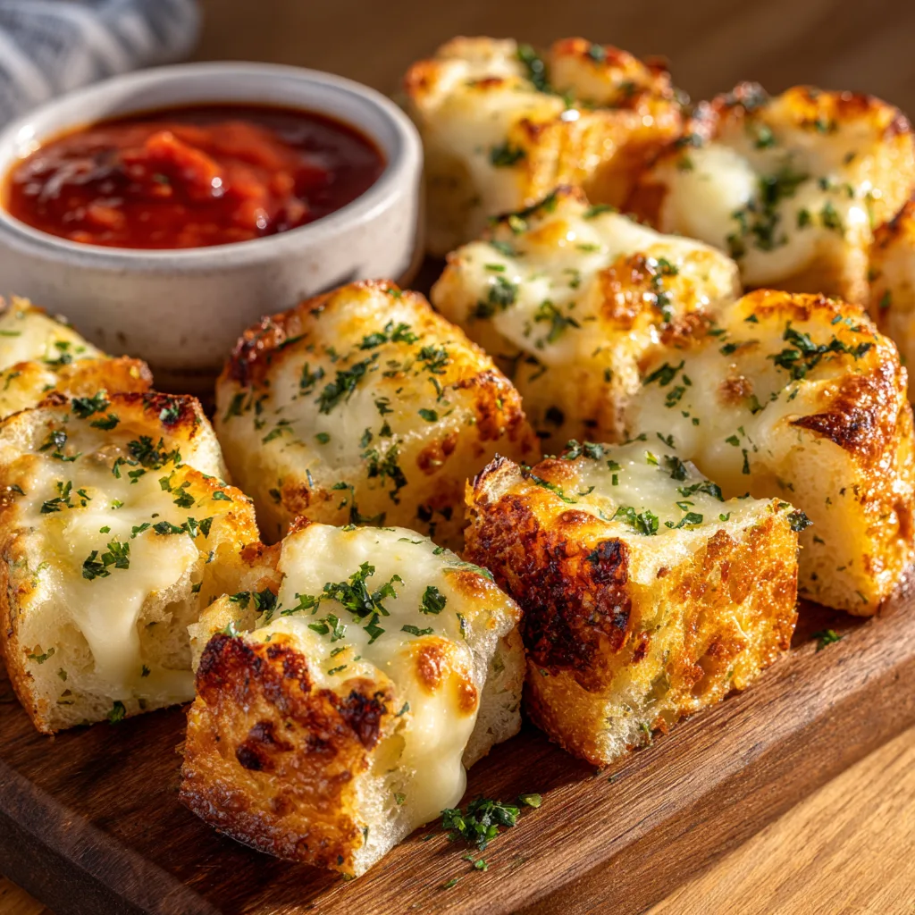 Cheesy Garlic Bread Bites Recipe