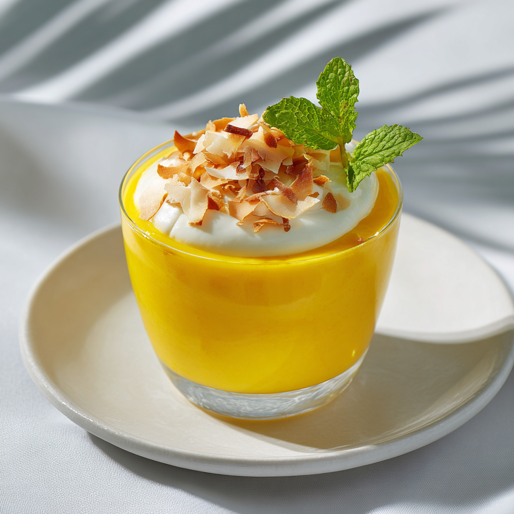 Mango Coconut Pudding Recipe